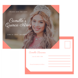 Quinceañera Save the Dates